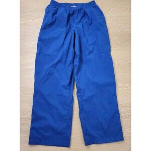 Vintage Nike Pants Mens XL Blue Windbreaker Ankle Zip Lightweight Cotton Lined